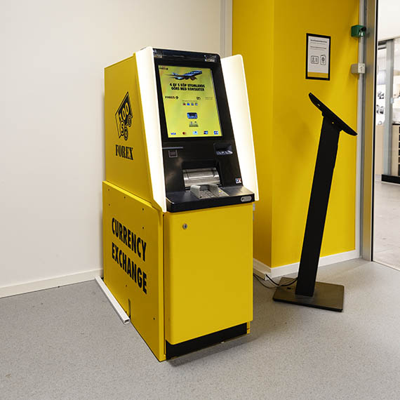 ATM i Forex butikken til veksling af valuta